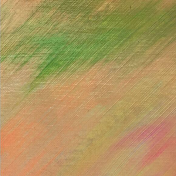 Custom Acrylic Painting Yellow Green Orange Pink - Picture 3 of 6